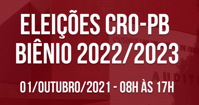 ELEIÇÕES CRO-PB - Biênio 2022/2023