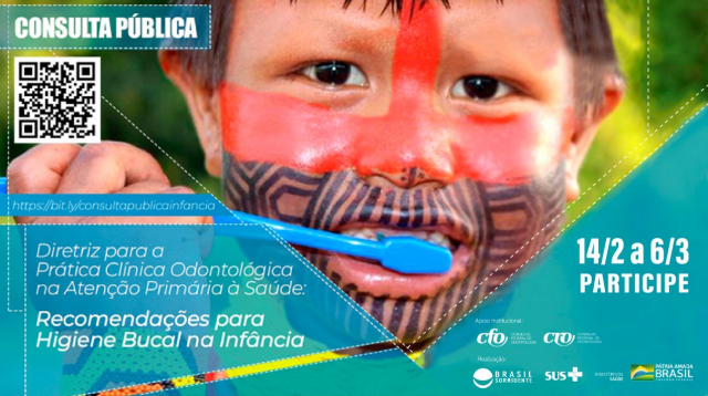 Ministério da Saúde abre consulta pública sobre diretriz de higiene bucal na infância