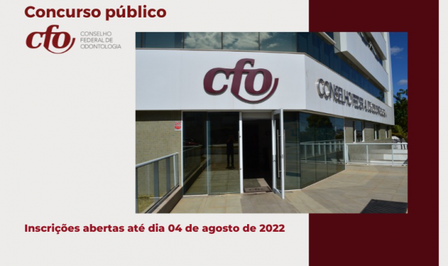 Concurso Público do CFO: inscrições abertas até 04 de agosto de 2022